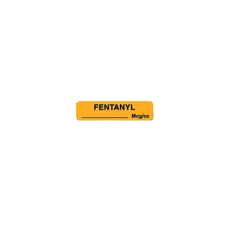 1.25" × 0.3125" Anesthesia Warning Label 1