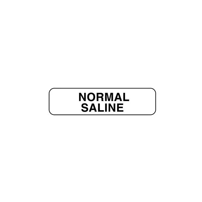 1.25" × 0.3125" White Anesthesia Identification Label 1