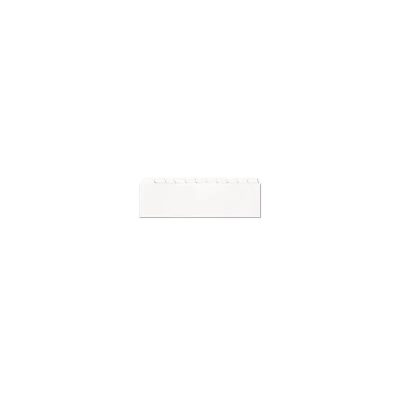11-Tab Poly Divider Set – Side-Opening, White, Blank Tabs 1
