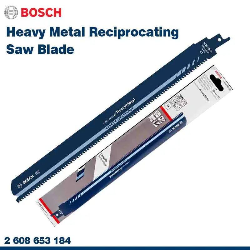 Bosch Heavy-Duty Metal Reciprocating Saw Blade – 300Mm Carbide Edge 1