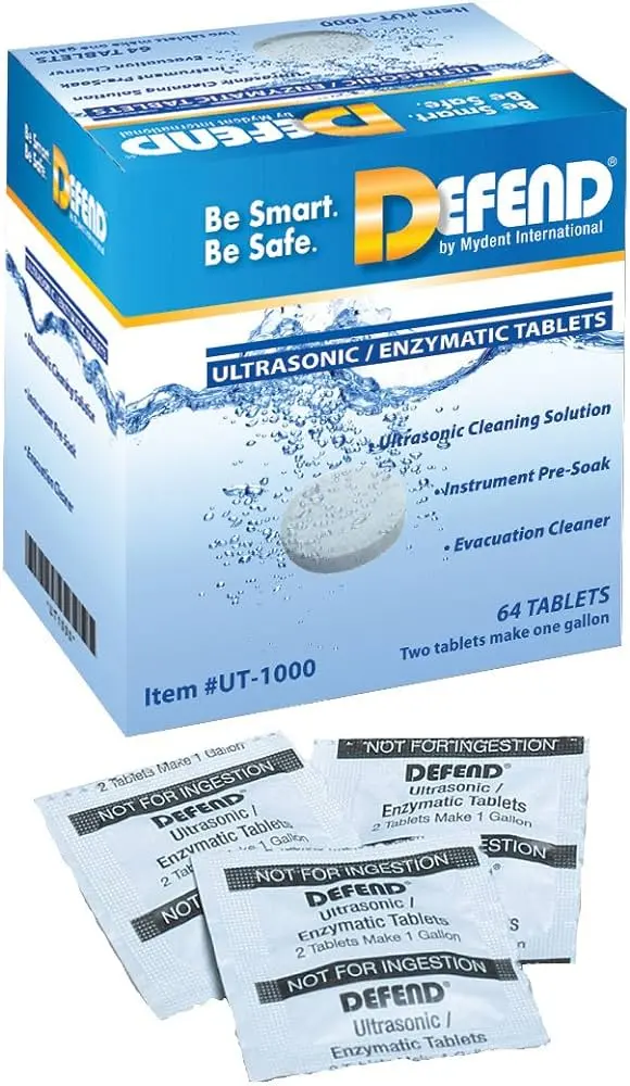 Enzymatic Ultrasonic Cleaning Tablets – 64 Per Box 1