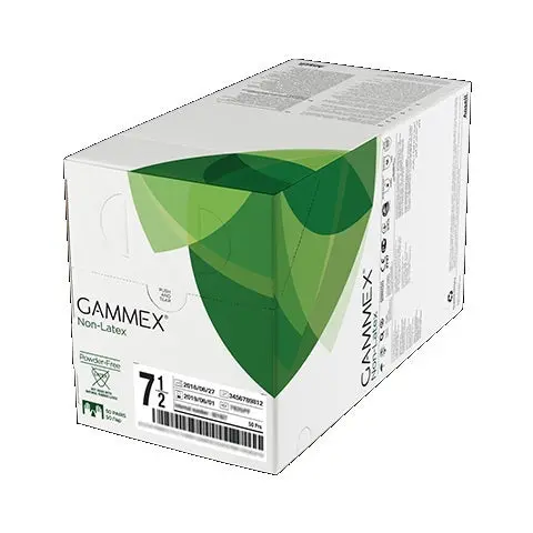 Gammex Synthetic Neoprene Non-Latex Surgical Glove – Green, 50 Pairs/Box (4 Boxes/Case) 1