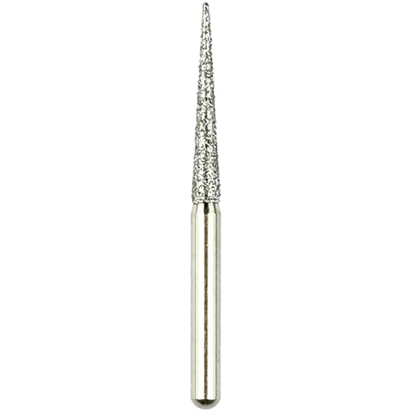 Robot® Point Fg Diamond Bur – Medium Grit, White Needle Point End 1
