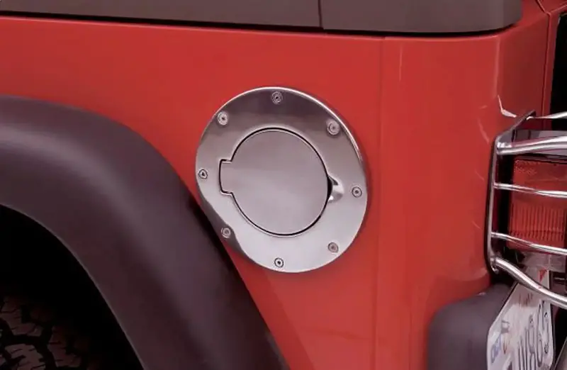 Rampage 75001 Billet-Style Gas Cap Cover – Sleek Non-Locking Fuel Door Accent 1